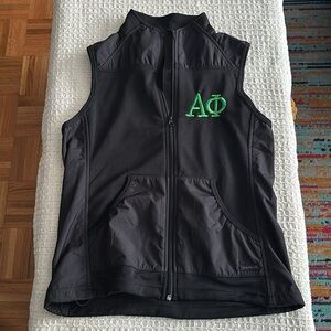 Embroidered Alpha Phi vest